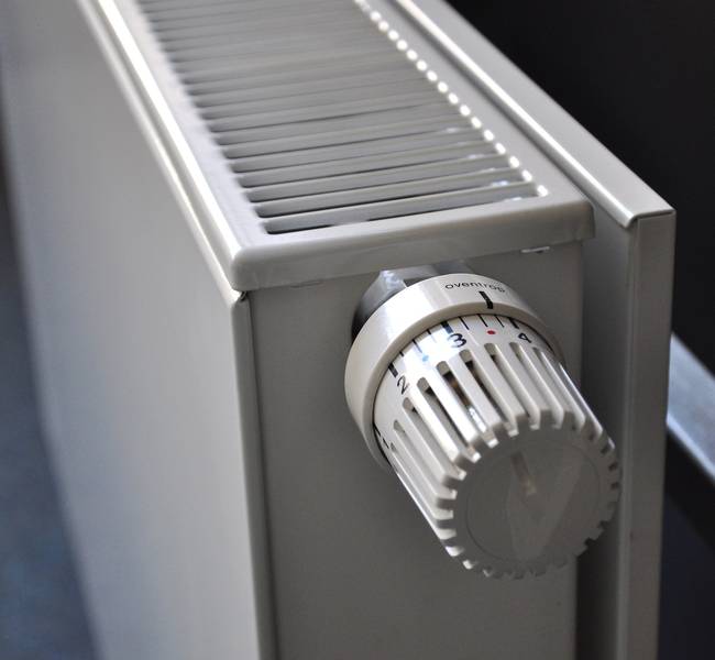radiator in een huis