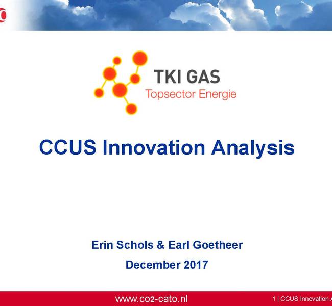 Investigation of the innovation that has resulted from the TKI-CCUS Toeslag projects within the CATO