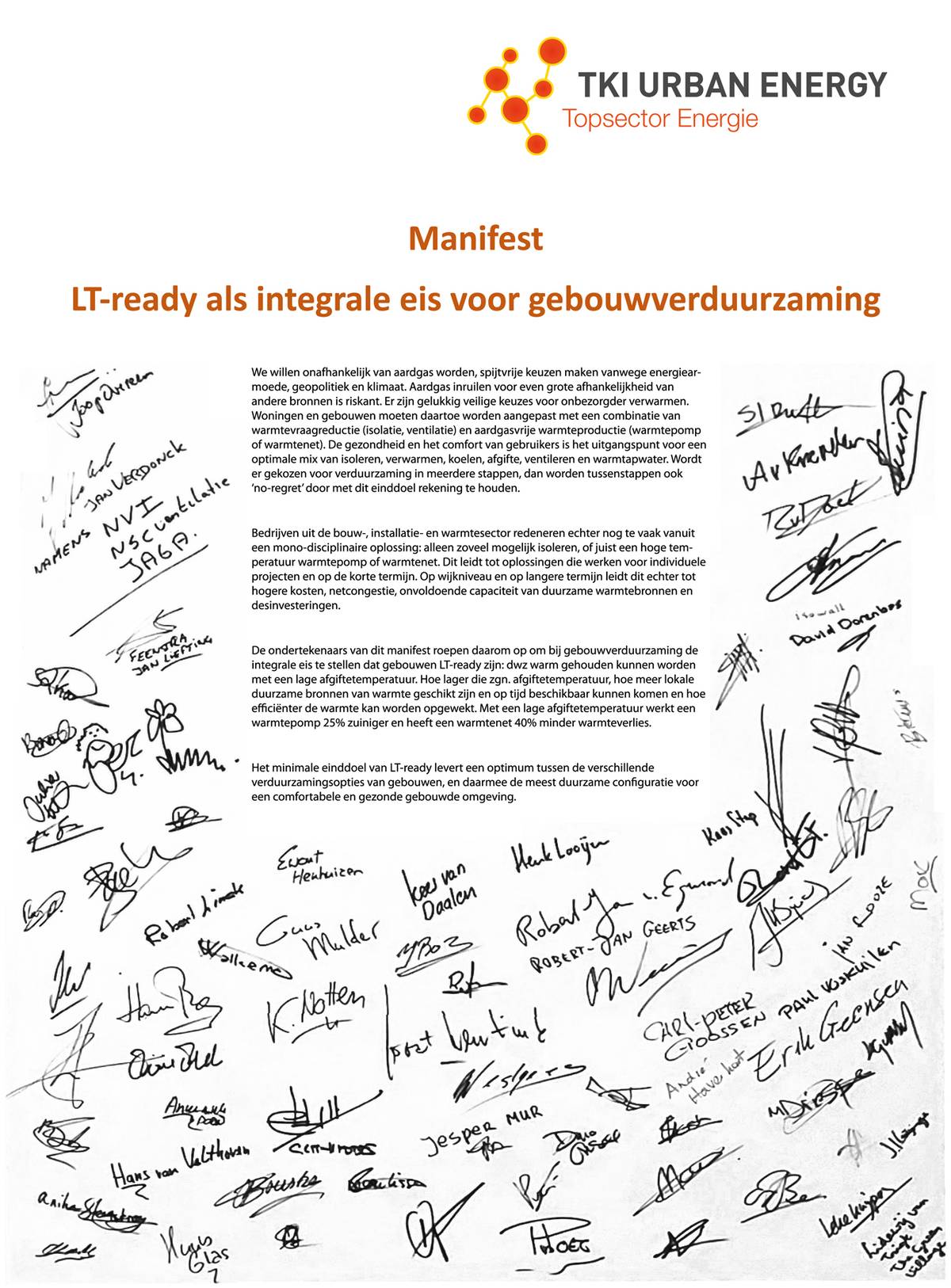 Manifest LT-ready ondertekend
